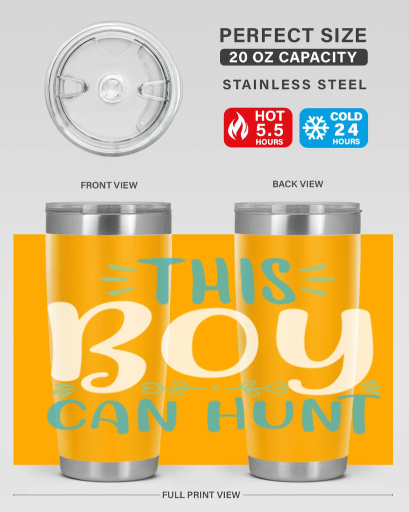 this boy can huntt 1#- easter- Tumbler