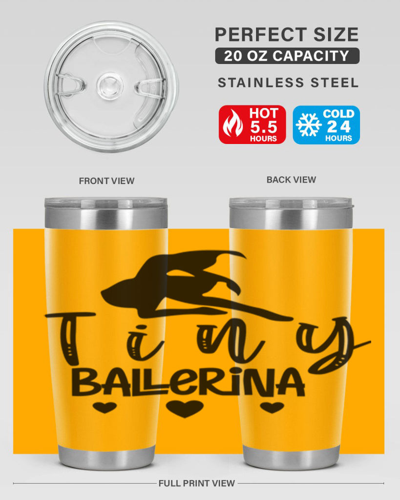 tiny ballerina 88#- ballet- Tumbler