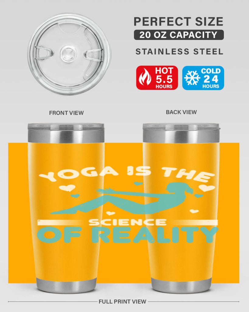 yoga is the science of reality 16#- yoga- Tumbler