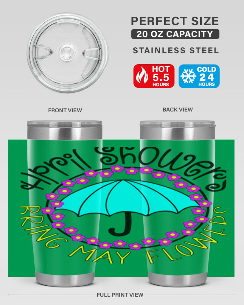 April showers21#- spring- Tumbler