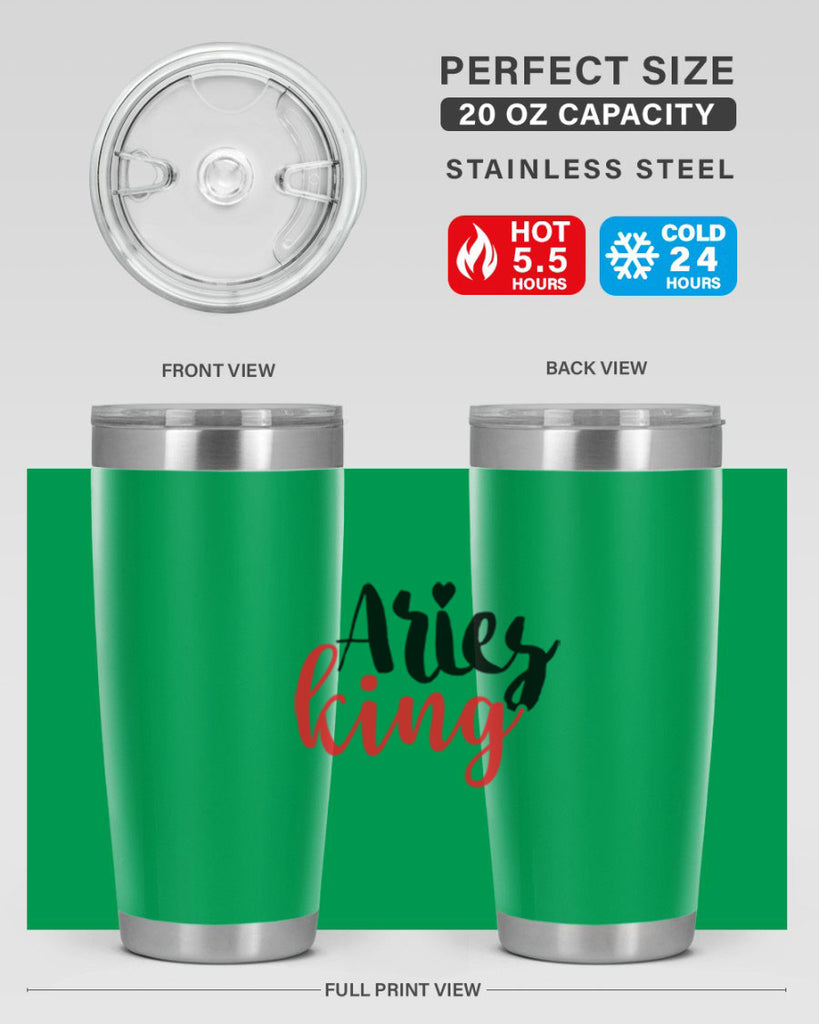 Aries king 96#- zodiac- Tumbler