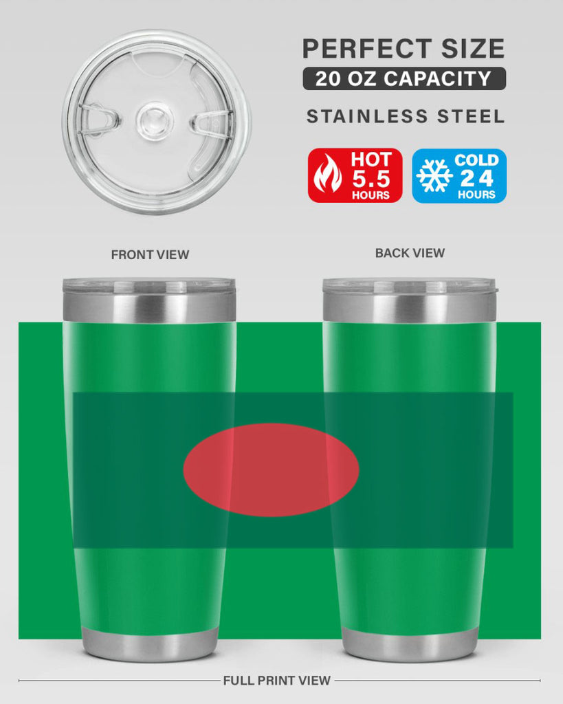 Bangladesh 184#- world flags- Tumbler