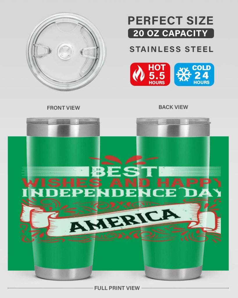 Best wishes and happy Independence Day america Style 86#- Fourt Of July- Tumbler
