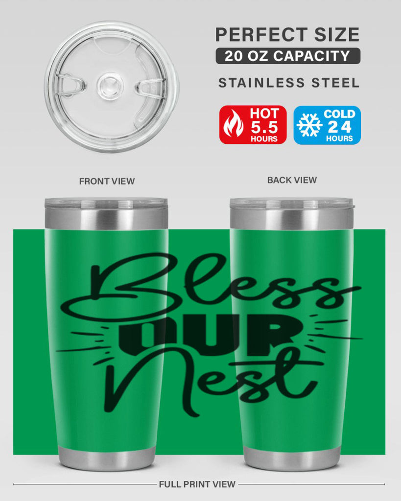 Bless Our Nest 52#- spring- Tumbler
