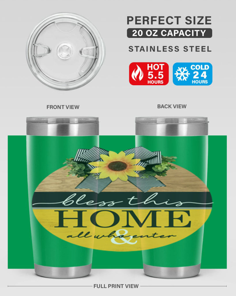Bless this Home and all Mockup56#- spring- Tumbler