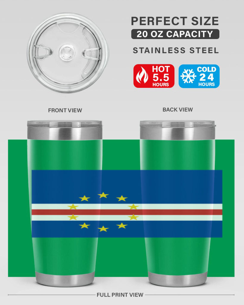 Cabo Verde 169#- world flags- Tumbler