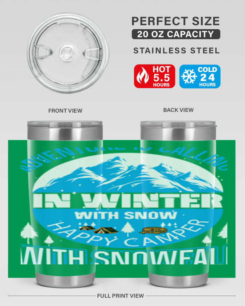 Camping Winter 39#- winter- Tumbler