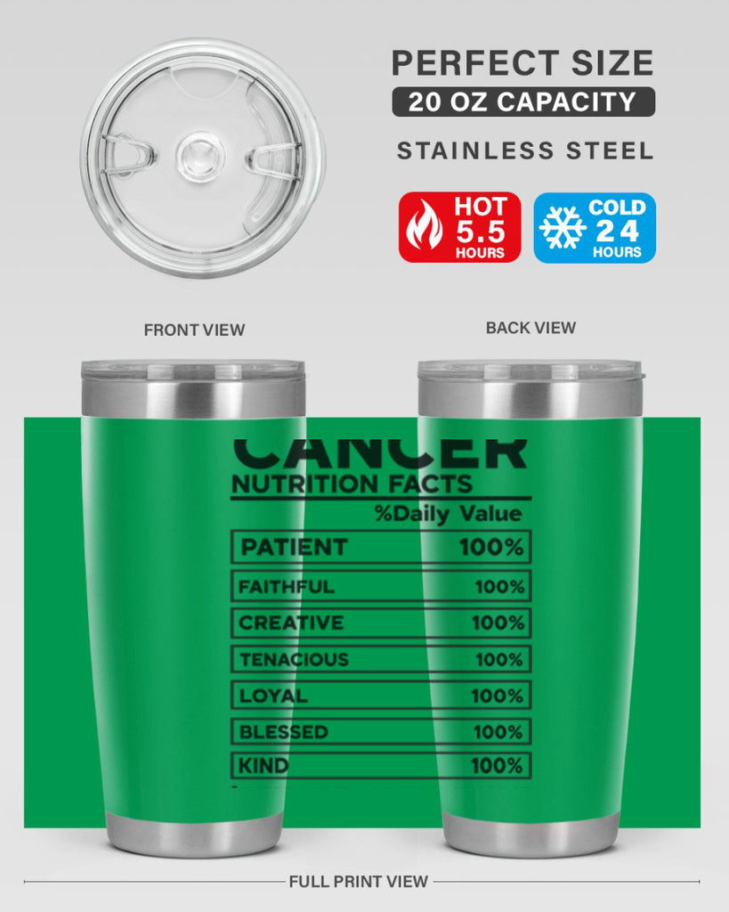 Cancer Nutrition Facts 148#- zodiac- Tumbler
