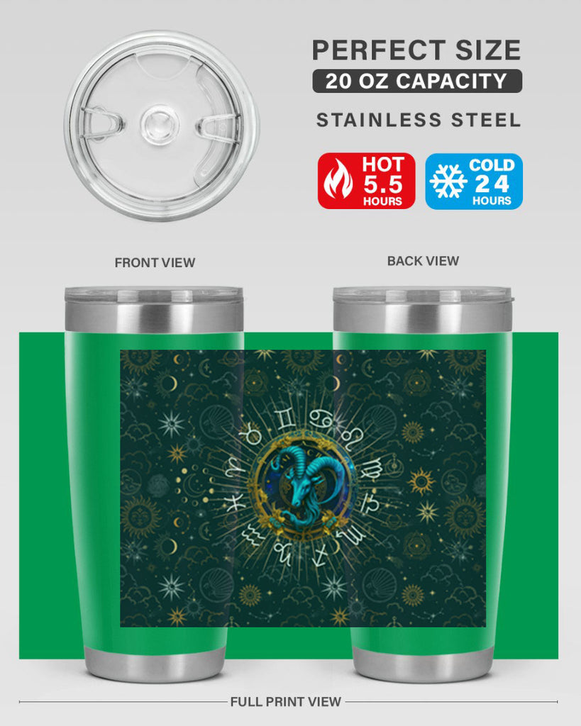 Capricorn Straight 184#- zodiac- Tumbler