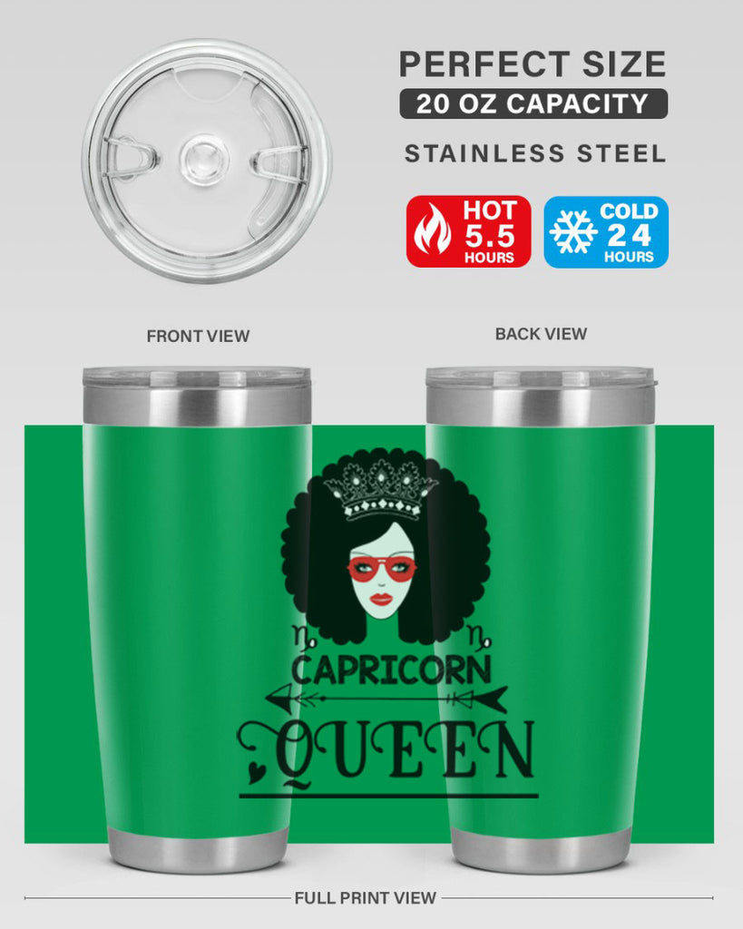 Capricorn queen 197#- zodiac- Tumbler