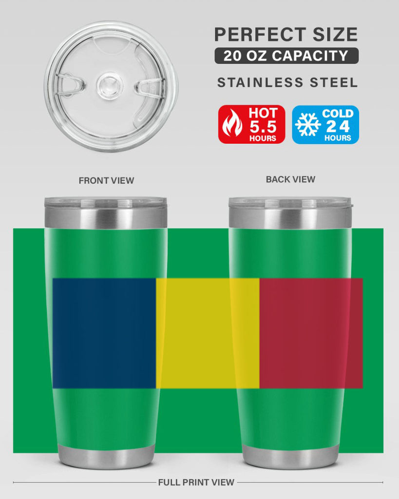 Chad 164#- world flags- Tumbler