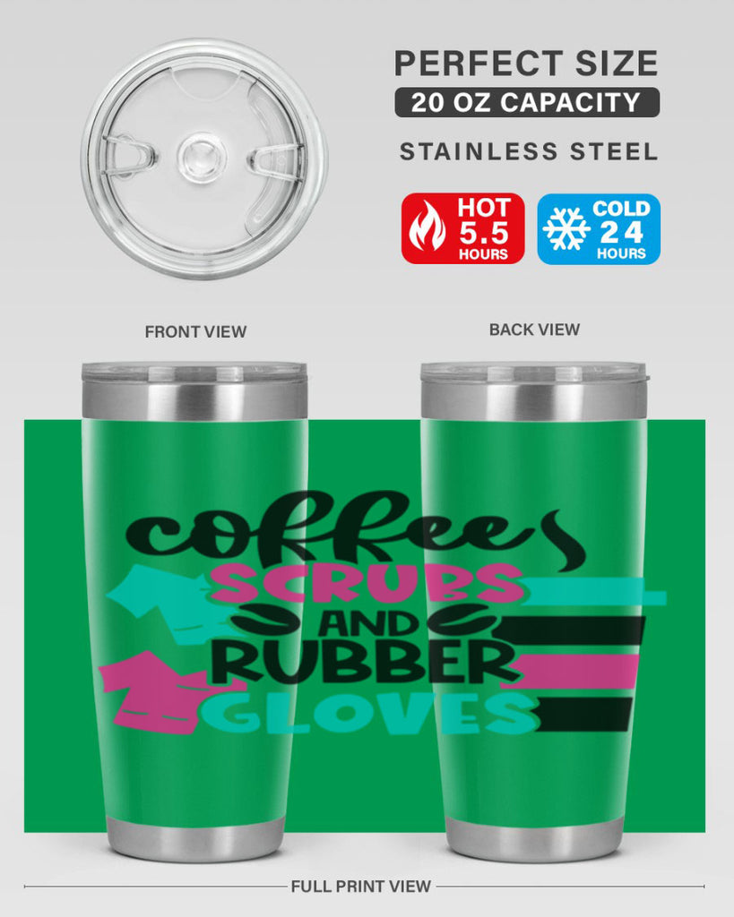 Coffee Scrubs And Rubber Gloves Style Style 209#- nurse- tumbler
