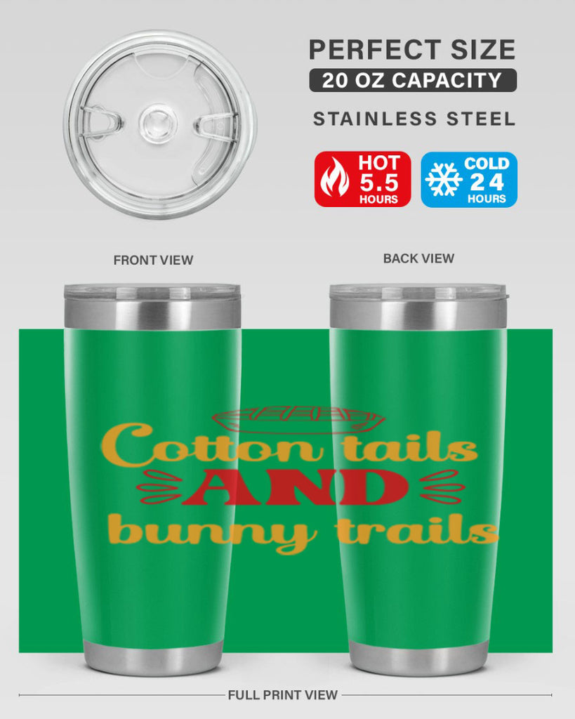 Cotton tails and bunny trails 112#- spring- Tumbler