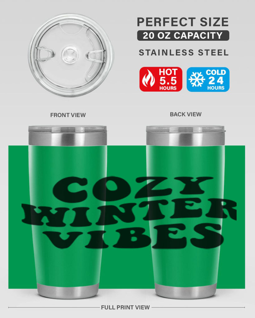 Cozy Winter Vibes 64#- winter- Tumbler