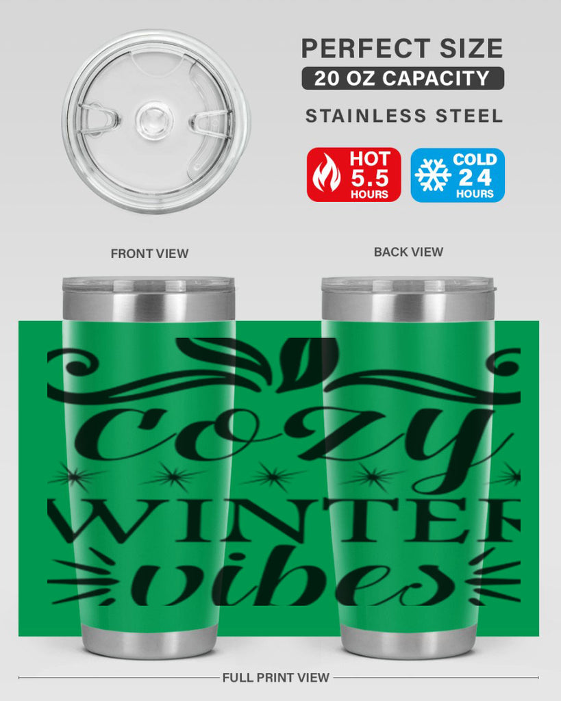 Cozy Winter Vibes 78#- winter- Tumbler