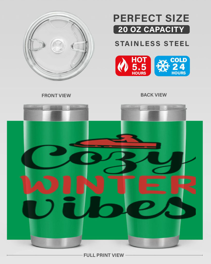 Cozy winter vibes 68#- winter- Tumbler