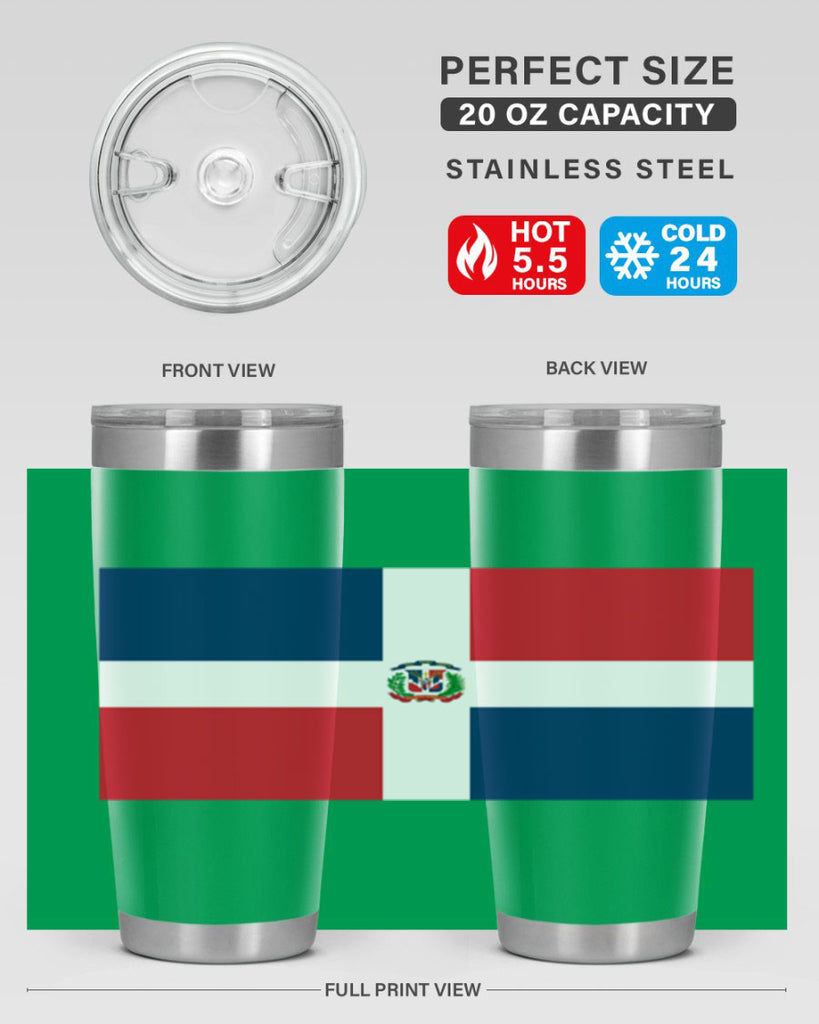 Dominican Republic 148#- world flags- Tumbler