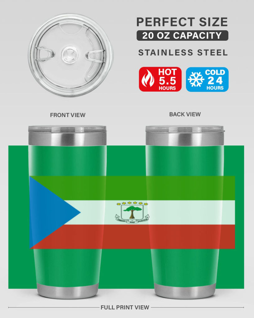 Equatorial Guinea 144#- world flags- Tumbler