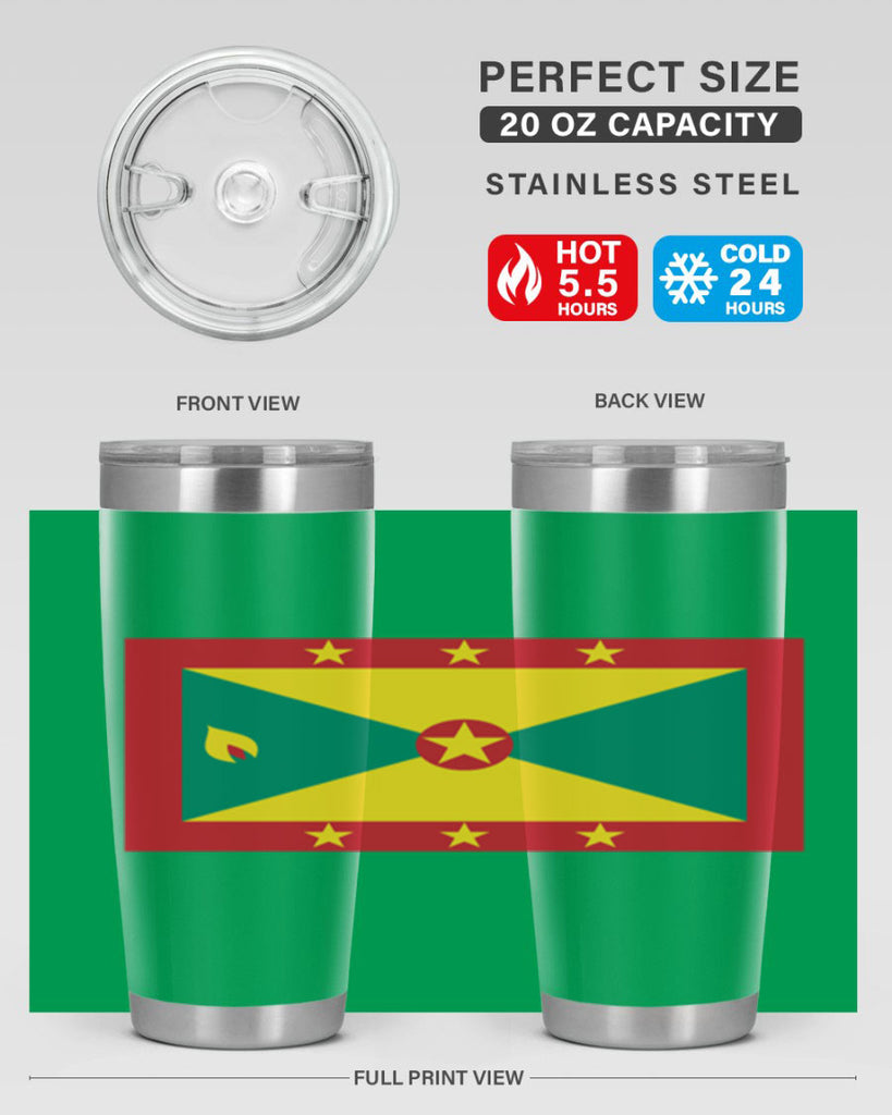 Grenada 130#- world flags- Tumbler