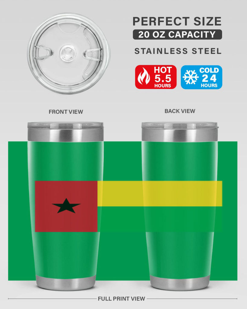 GuineaBissau 128#- world flags- Tumbler