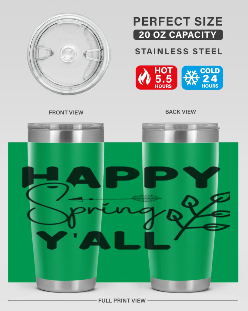 Happy Spring Yall 170#- spring- Tumbler