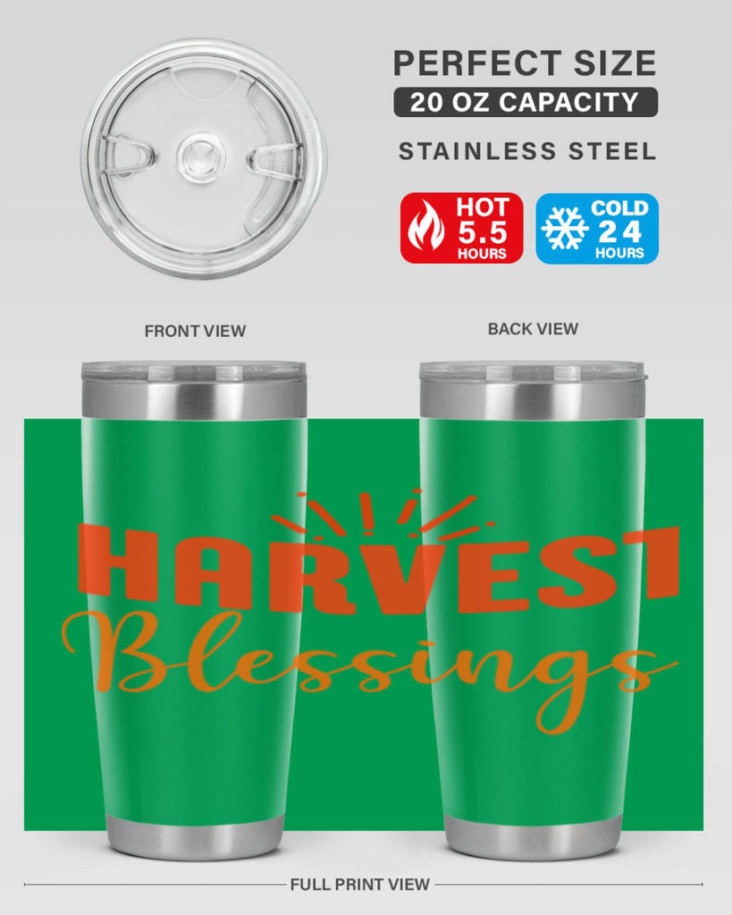 Harvest Blessings Design 264#- fall- Tumbler