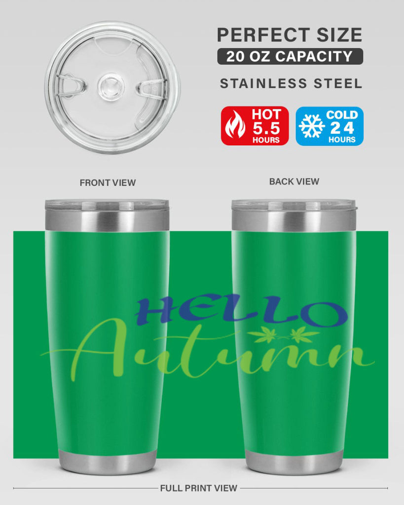 Hello Autumn 271#- fall- Tumbler