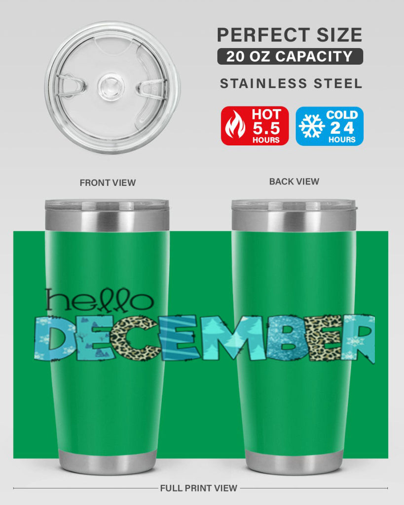 Hello December 187#- winter- Tumbler