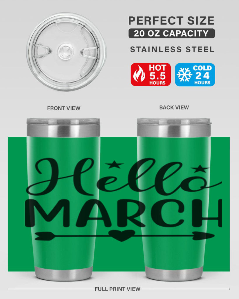 Hello March 184#- spring- Tumbler