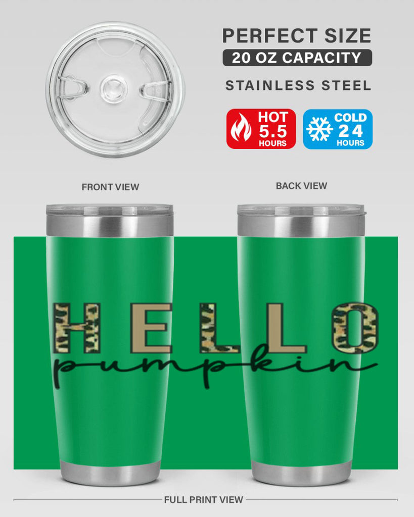 Hello Pumpkin Fall 291#- fall- Tumbler