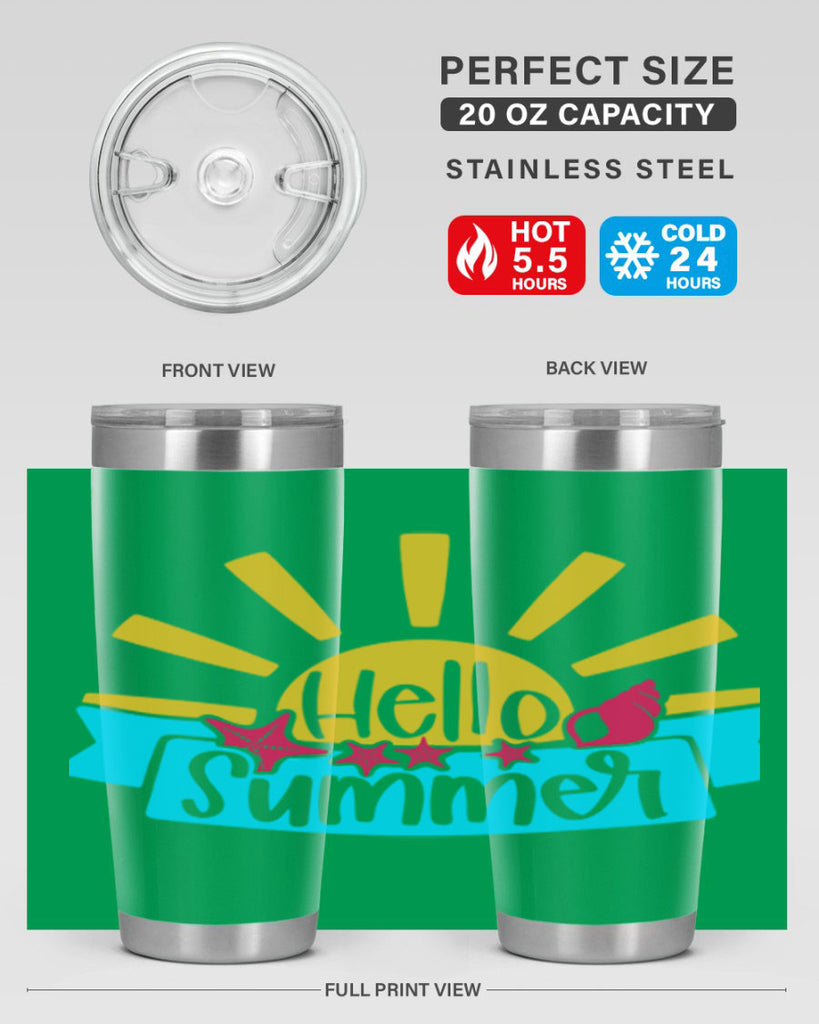 Hello Summer Style 38#- summer- Tumbler