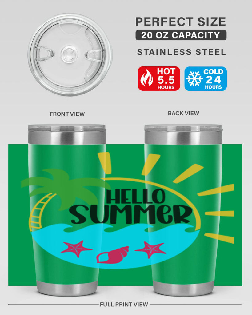 Hello Summer Style 40#- summer- Tumbler