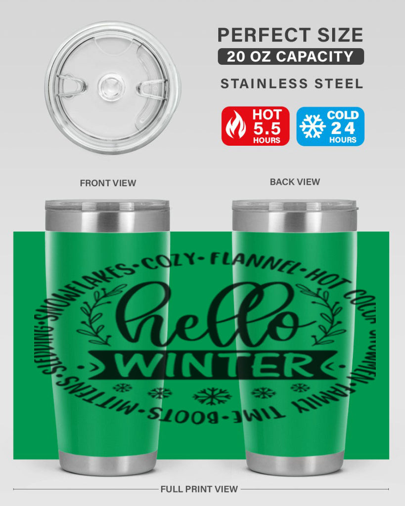 Hello Winter 163#- winter- Tumbler