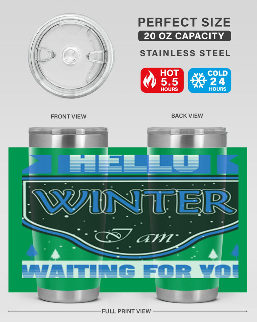 Hello Winter 164#- winter- Tumbler