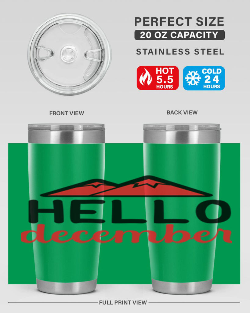 Hello december 160#- winter- Tumbler