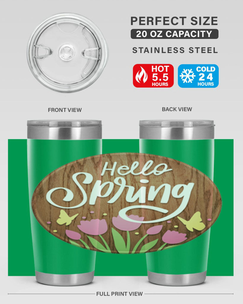 Hello spring Mockup202#- spring- Tumbler