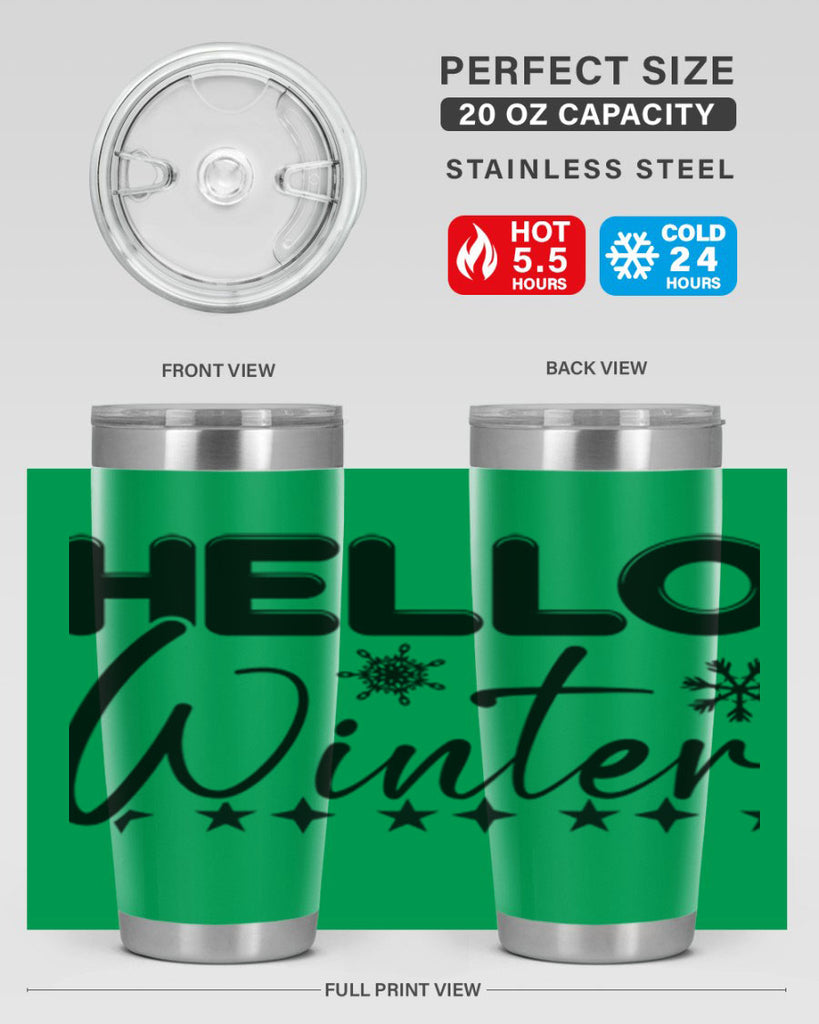 Hello winter 183#- winter- Tumbler