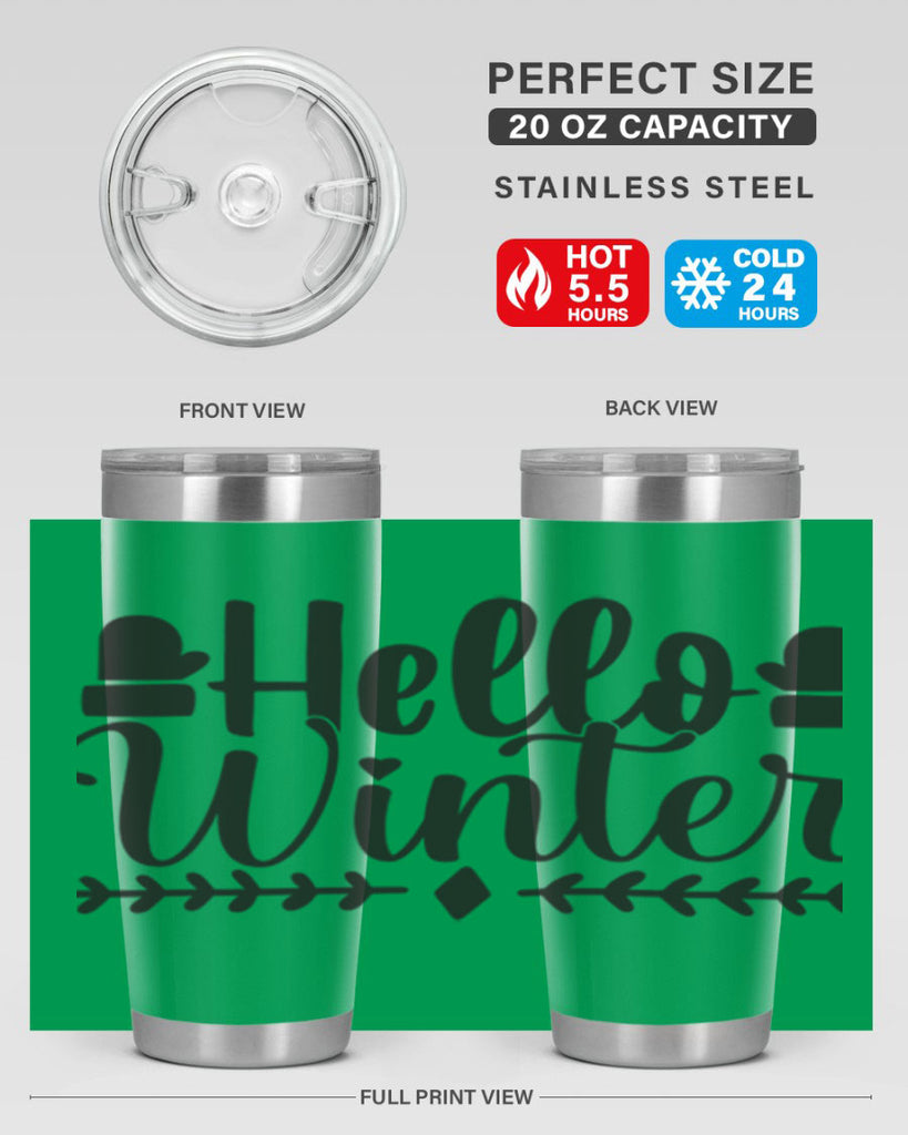 Hello winter 184#- winter- Tumbler