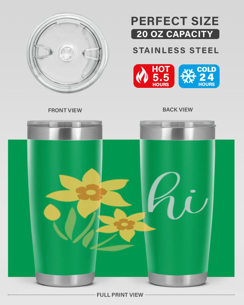 Hi daffodil flower236#- spring- Tumbler