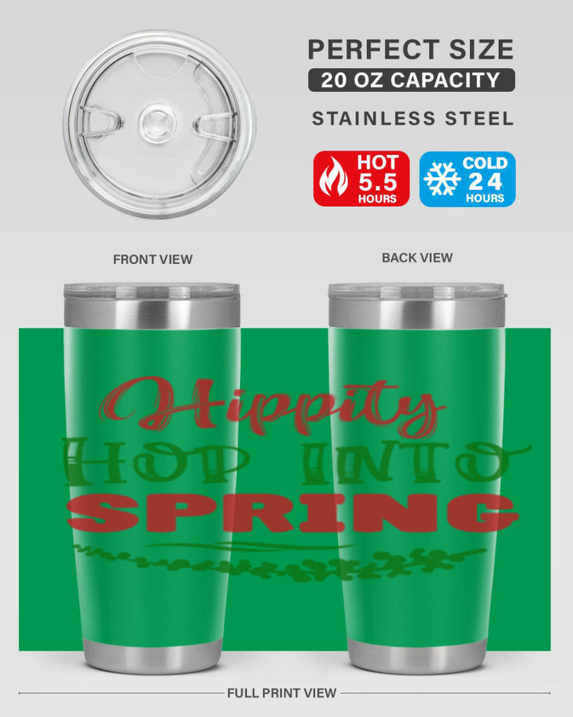 Hippity Hop into Spring 239#- spring- Tumbler