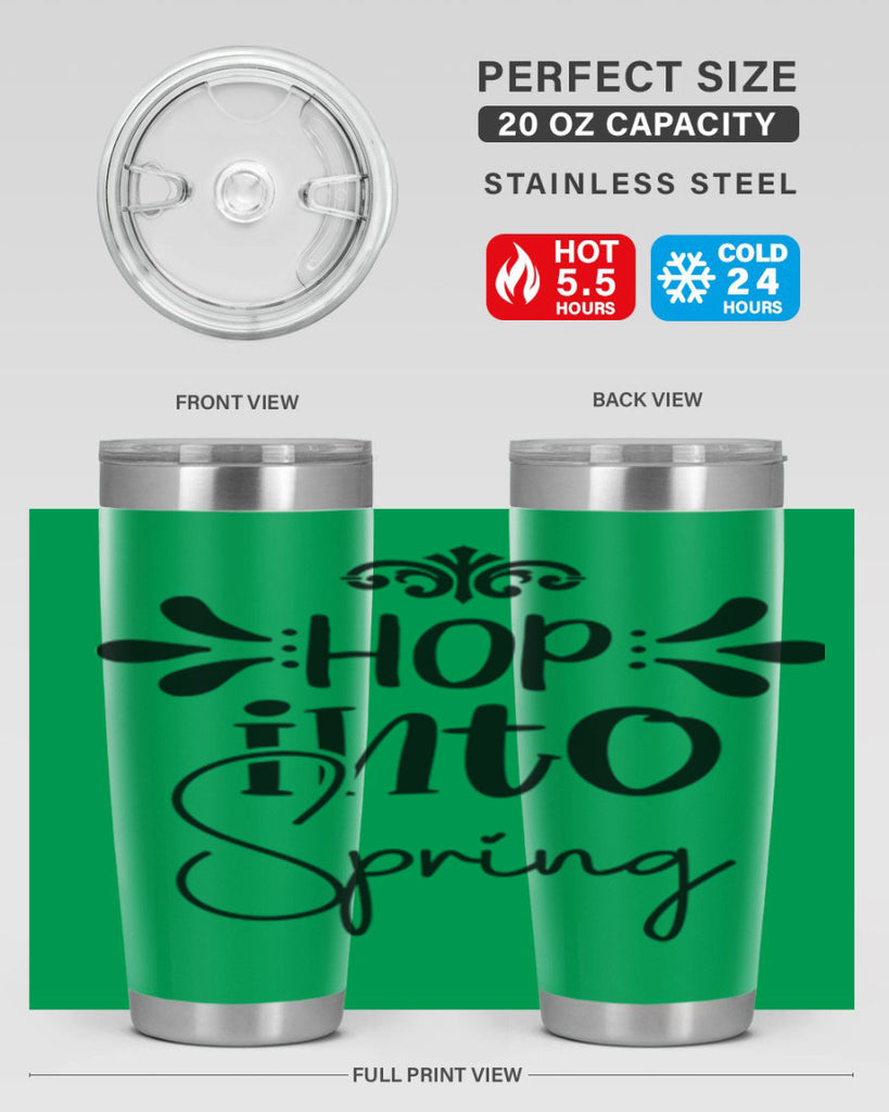 Hop into Spring 247#- spring- Tumbler