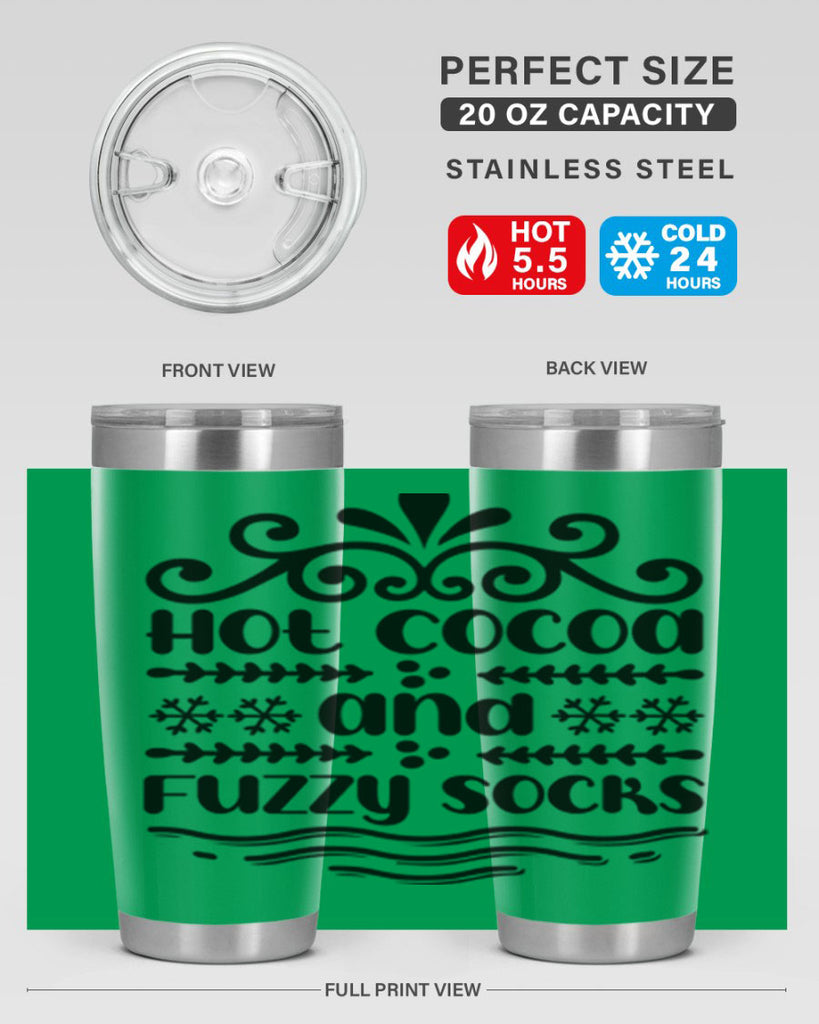 Hot Cocoa and Fuzzy Socks 219#- winter- Tumbler