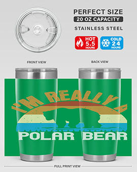 I'm Really A Polar Bear 38#- Bears- Tumbler