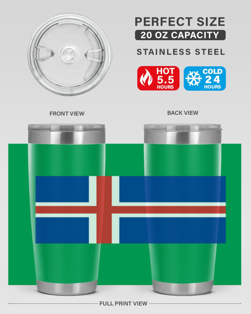Iceland 122#- world flags- Tumbler