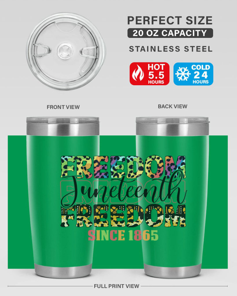 Juneteenth Freedom Since 1865 Png 36#- Juneteenth- tumbler