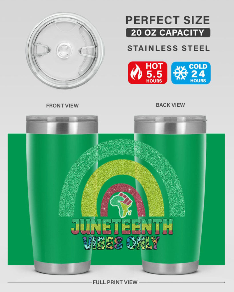 Juneteenth Vibes Only 5#- Juneteenth- tumbler