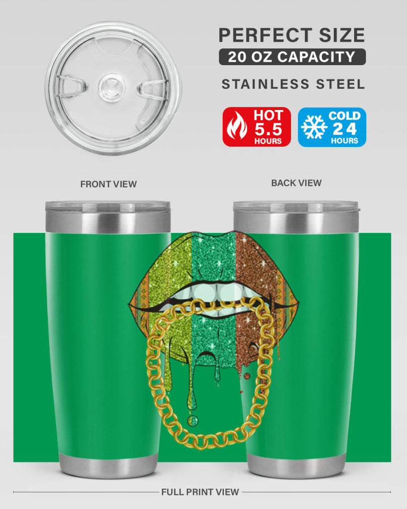 Juneteenth Women Melanin Girl Lips Png 25#- Juneteenth- tumbler