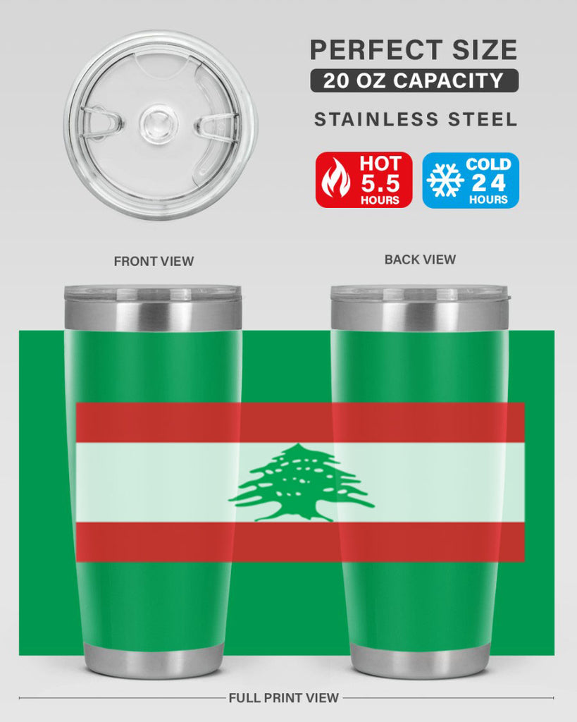 Lebanon 103#- world flags- Tumbler