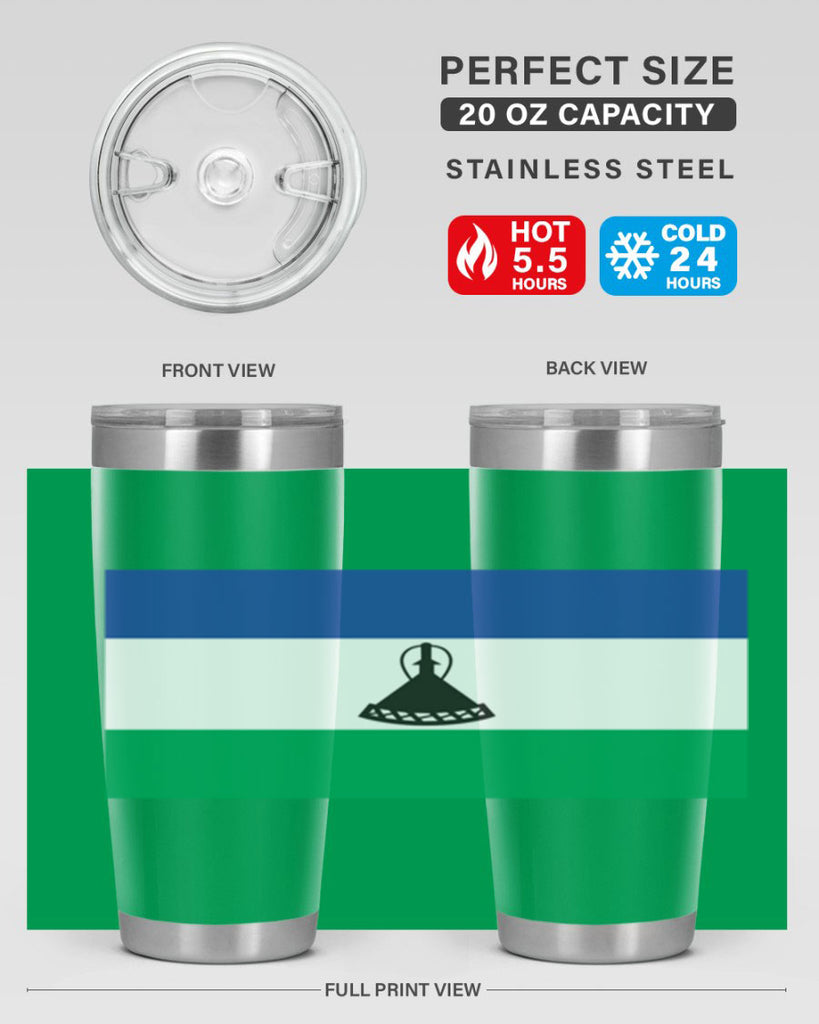 Lesotho 102#- world flags- Tumbler