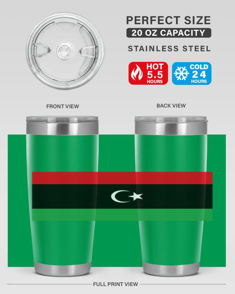 Libya 100#- world flags- Tumbler